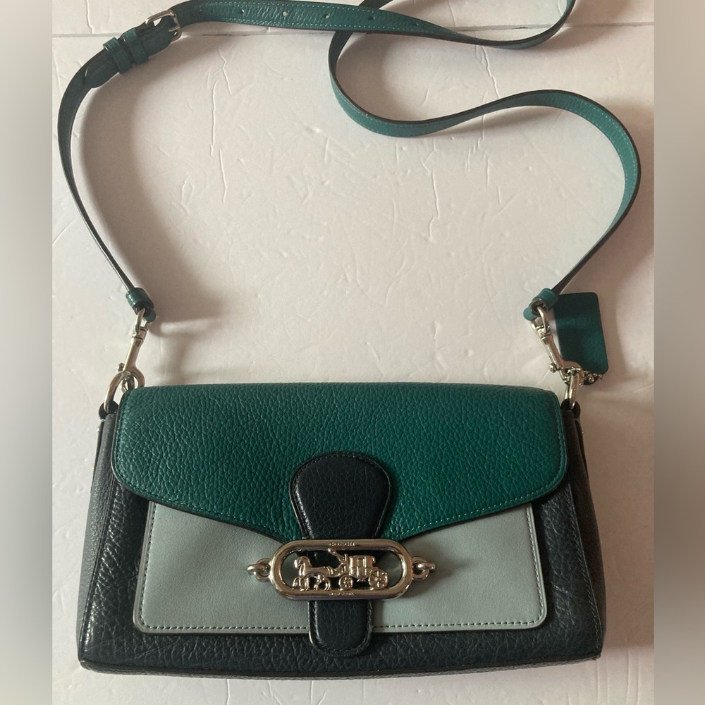 Coach Beautiful leather Black,Green, Gray,Crossbody Bag
